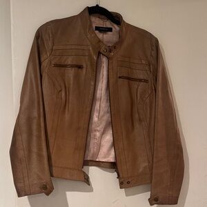 Ardene B Tan Faux Leather Jacket